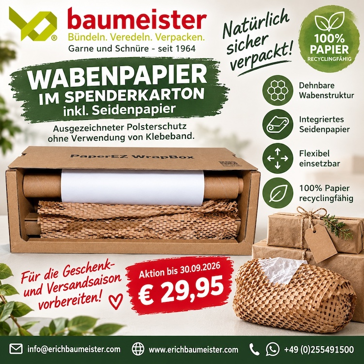 Papier-Spendebox - kombiniertes Waben- und Seidenpapier