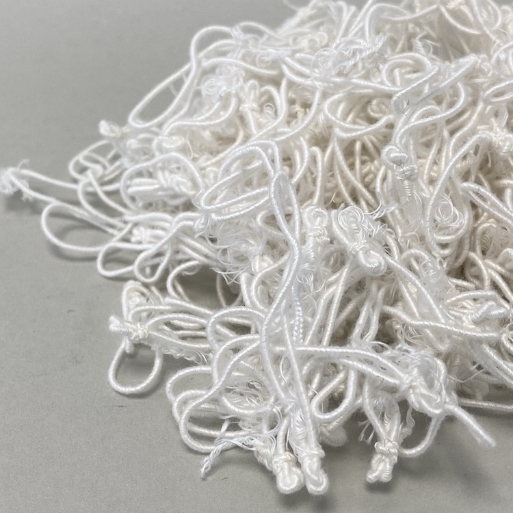 Textilschlaufen: Öko - 05 cm (creme) - 1000 St. per Pack