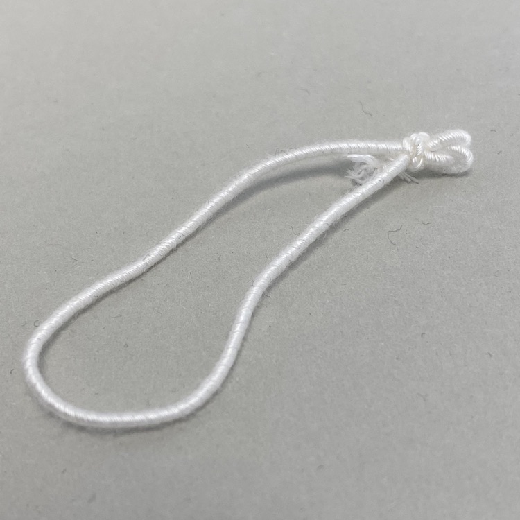 Textilschlaufen: Öko - 06 cm (creme) - 1000 St. per Pack